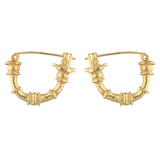 Cleopatra's Bling Isherwood Hoops 18K Gold Plated side