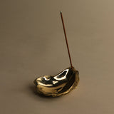 Oyster Incense Holder - Brass