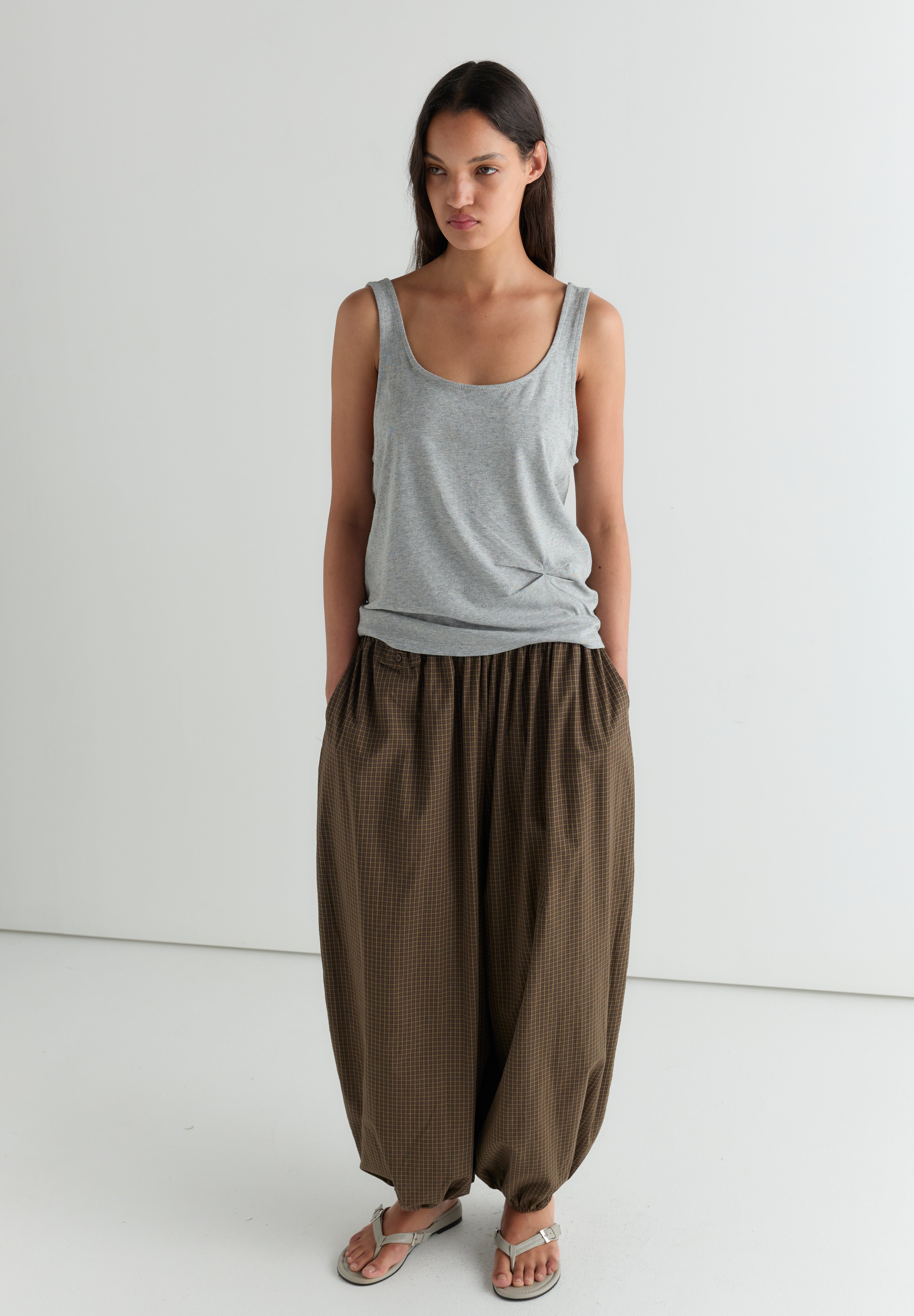 Deiji Studios Balloon Pant Garden Check