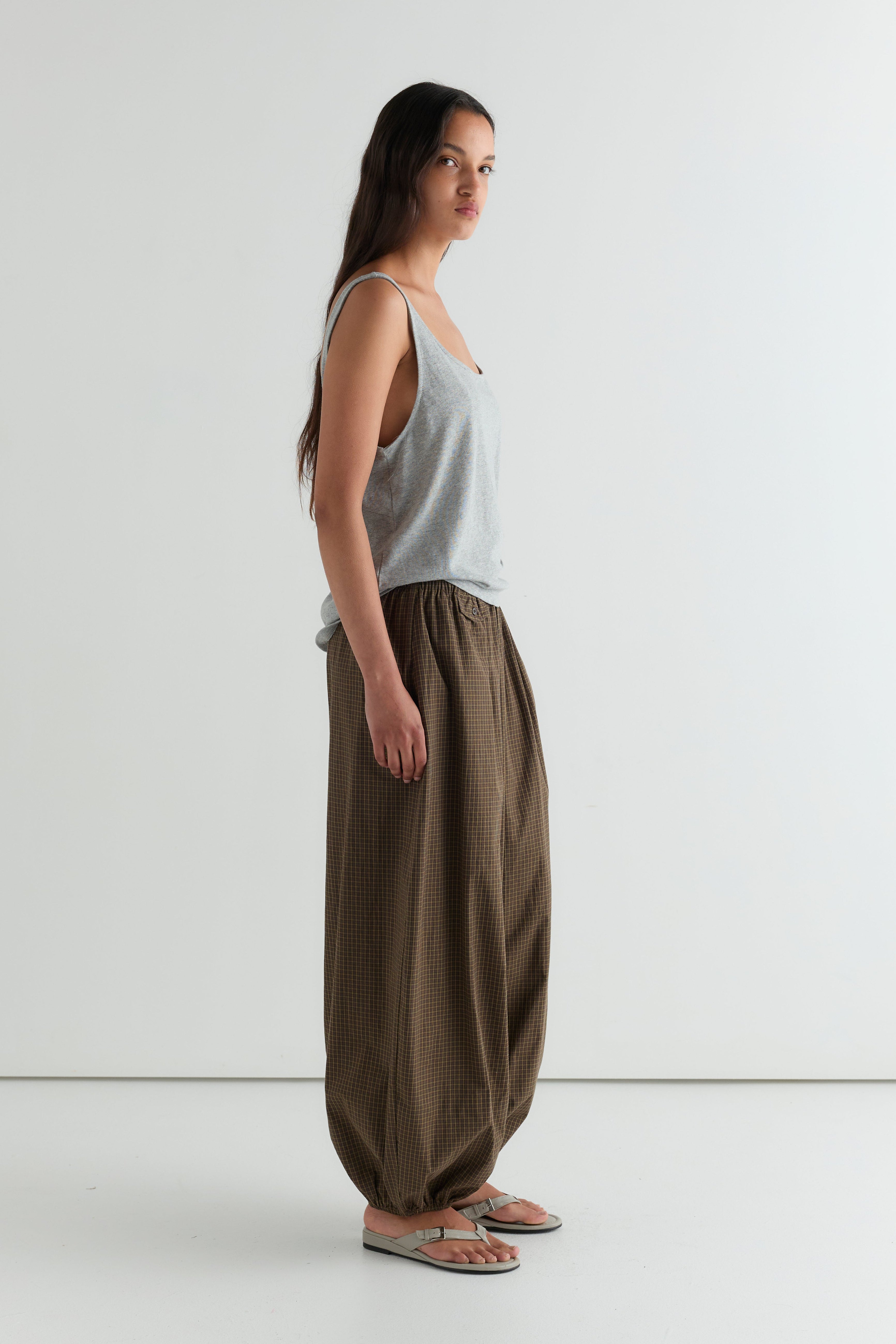 Deiji Studios Balloon Pant Garden Check
