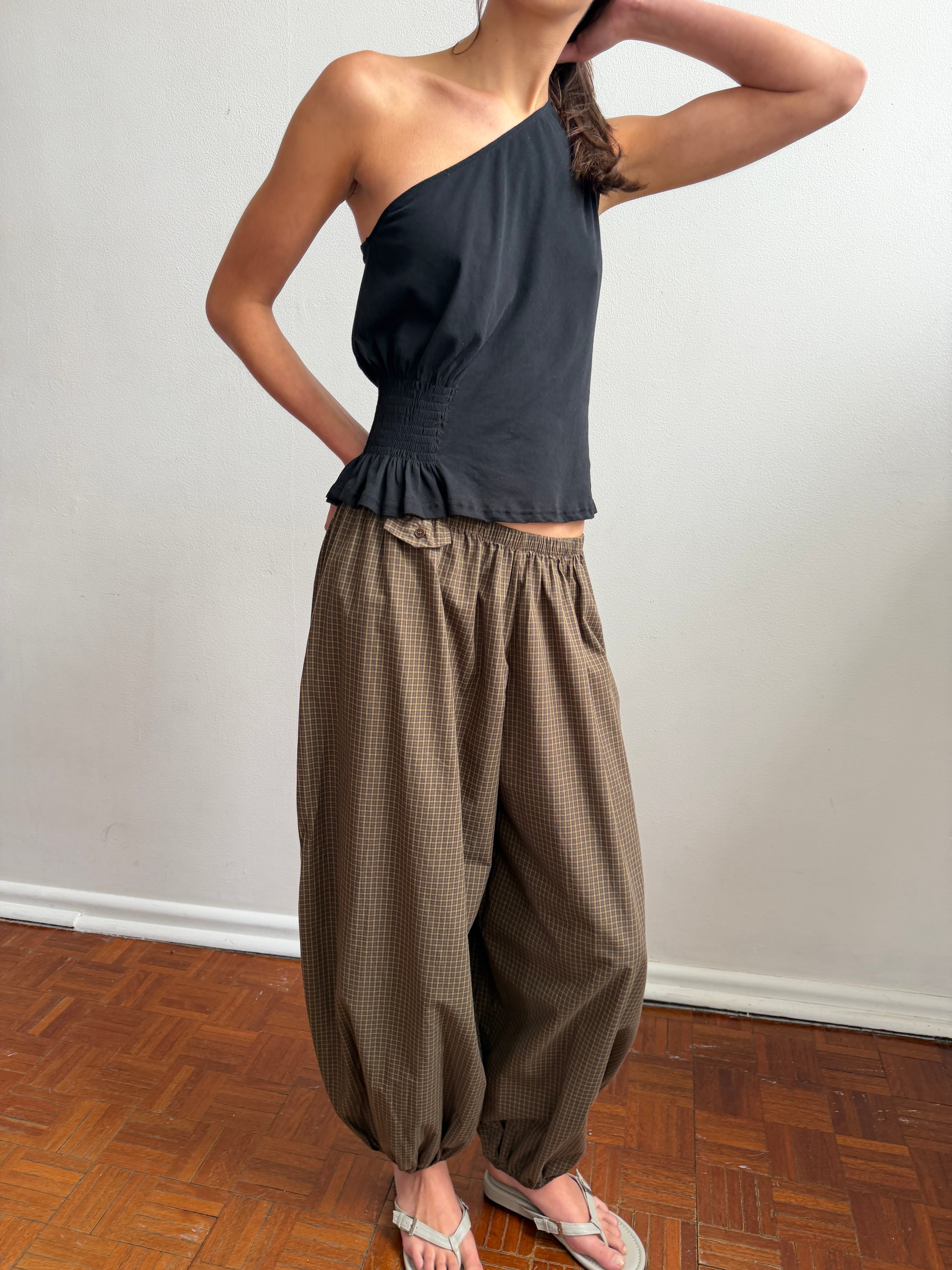 Deiji Studios Balloon Pant Garden Check