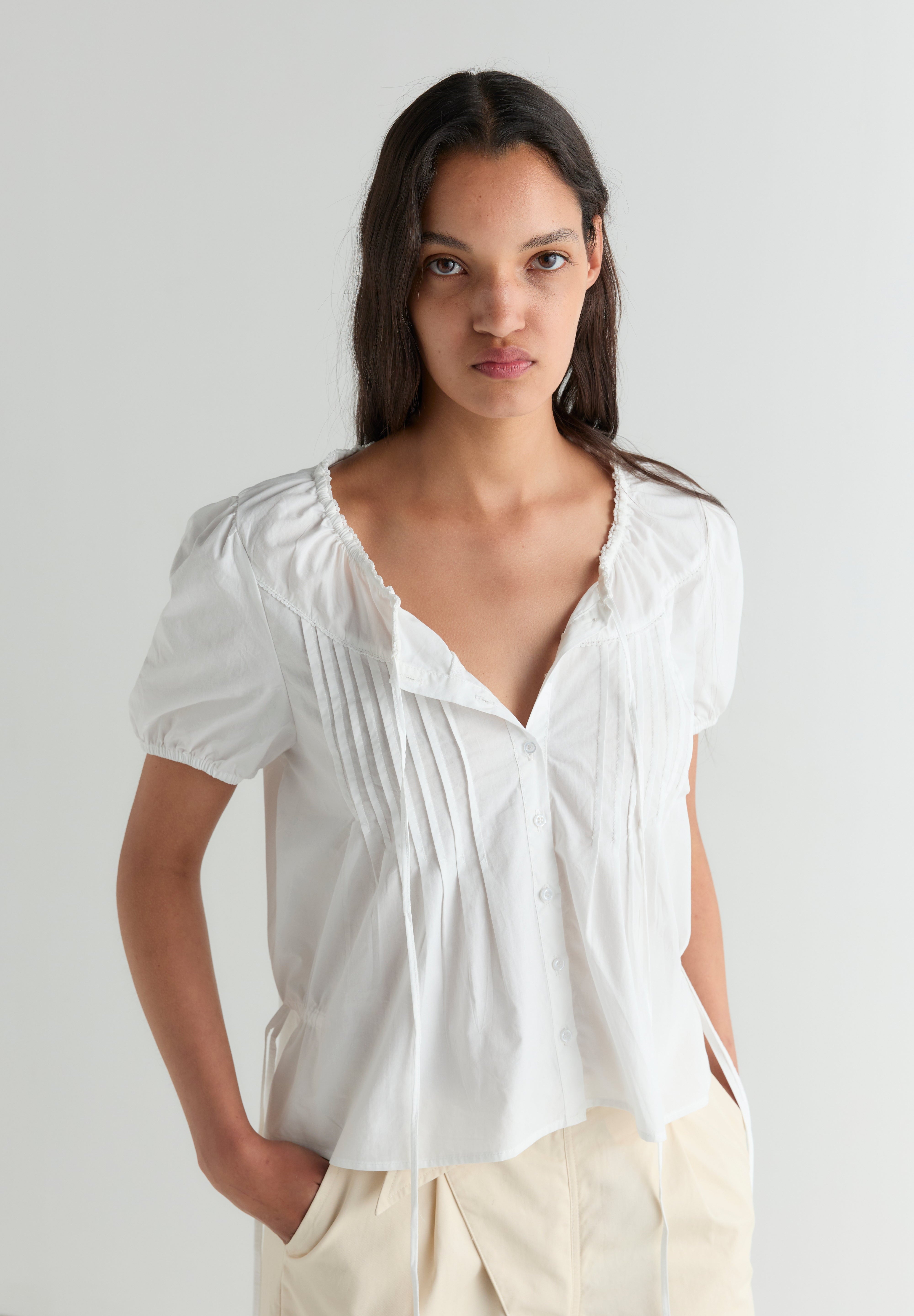 Deiji Studios Blouse Top White