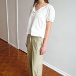 Deiji Studios Blouse Top White