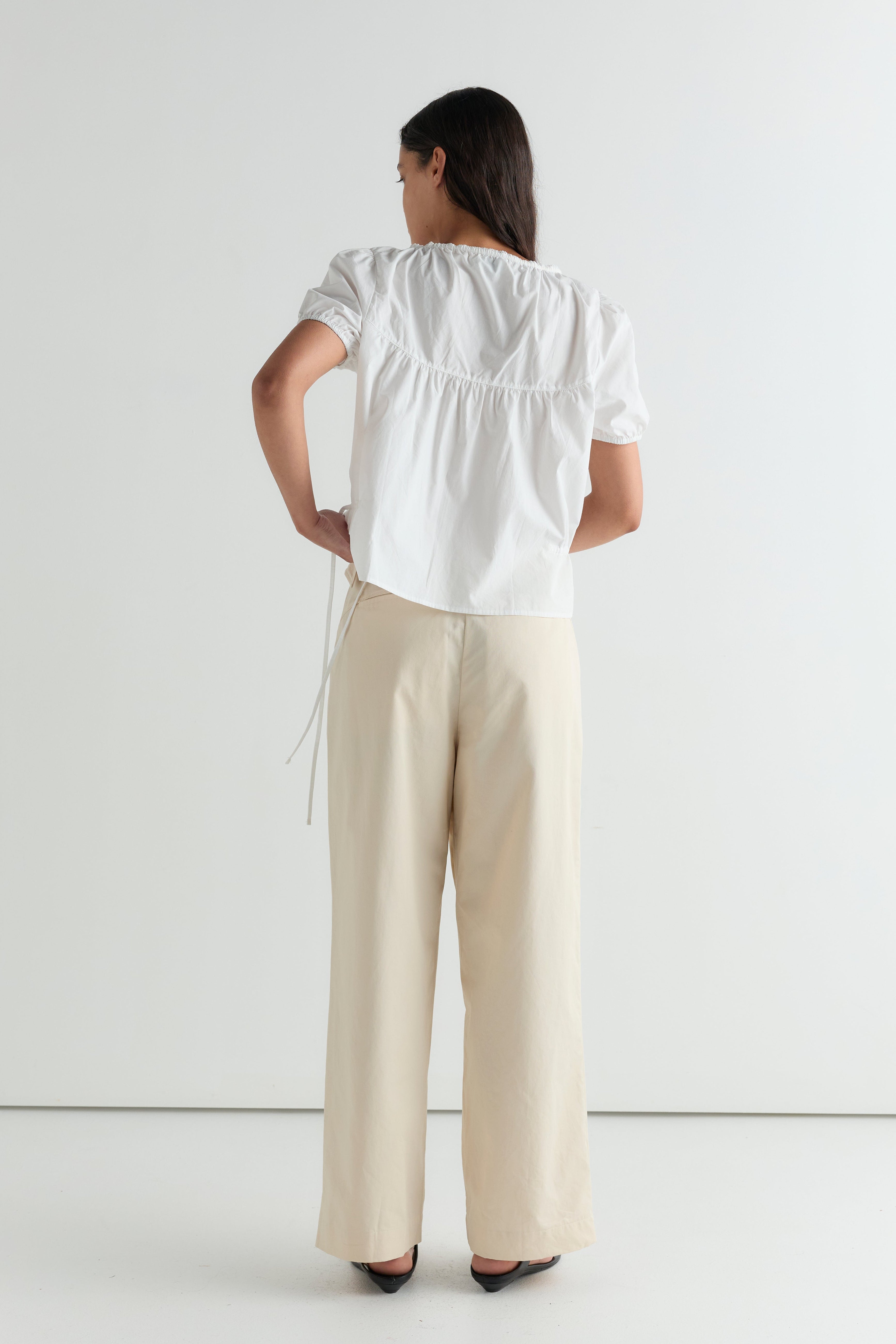Deiji Studios Blouse Top White