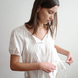 Deiji Studios Blouse Top White