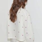 Deiji Studios Boxy Shirt Floral Stripe