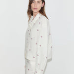 Deiji Studios Boxy Shirt Floral Stripe