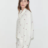 Deiji Studios Boxy Shirt Floral Stripe