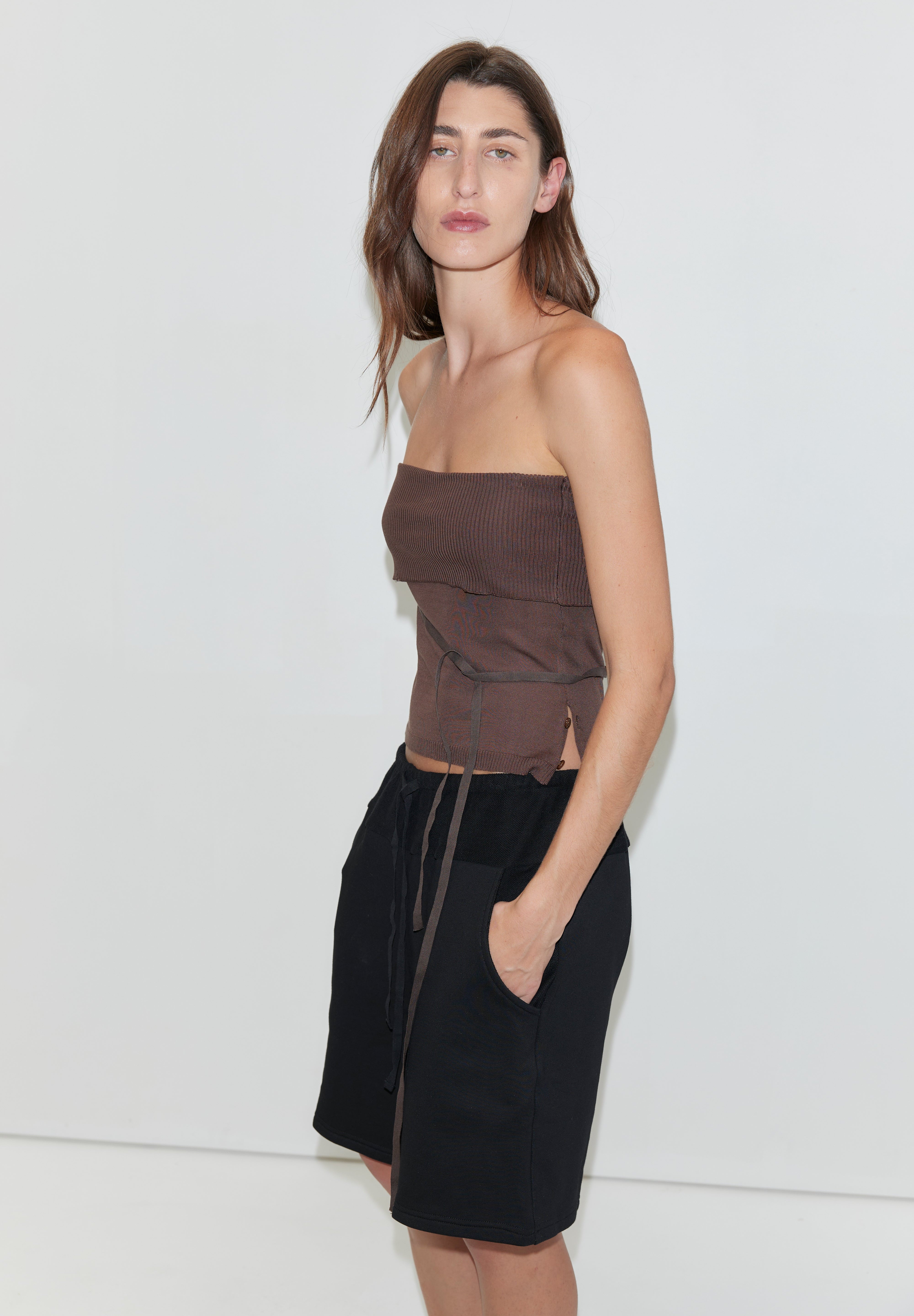 Deiji Studios Contrast Mid Short Black