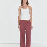 Deiji Studios Ease Trouser Rust Stripe
