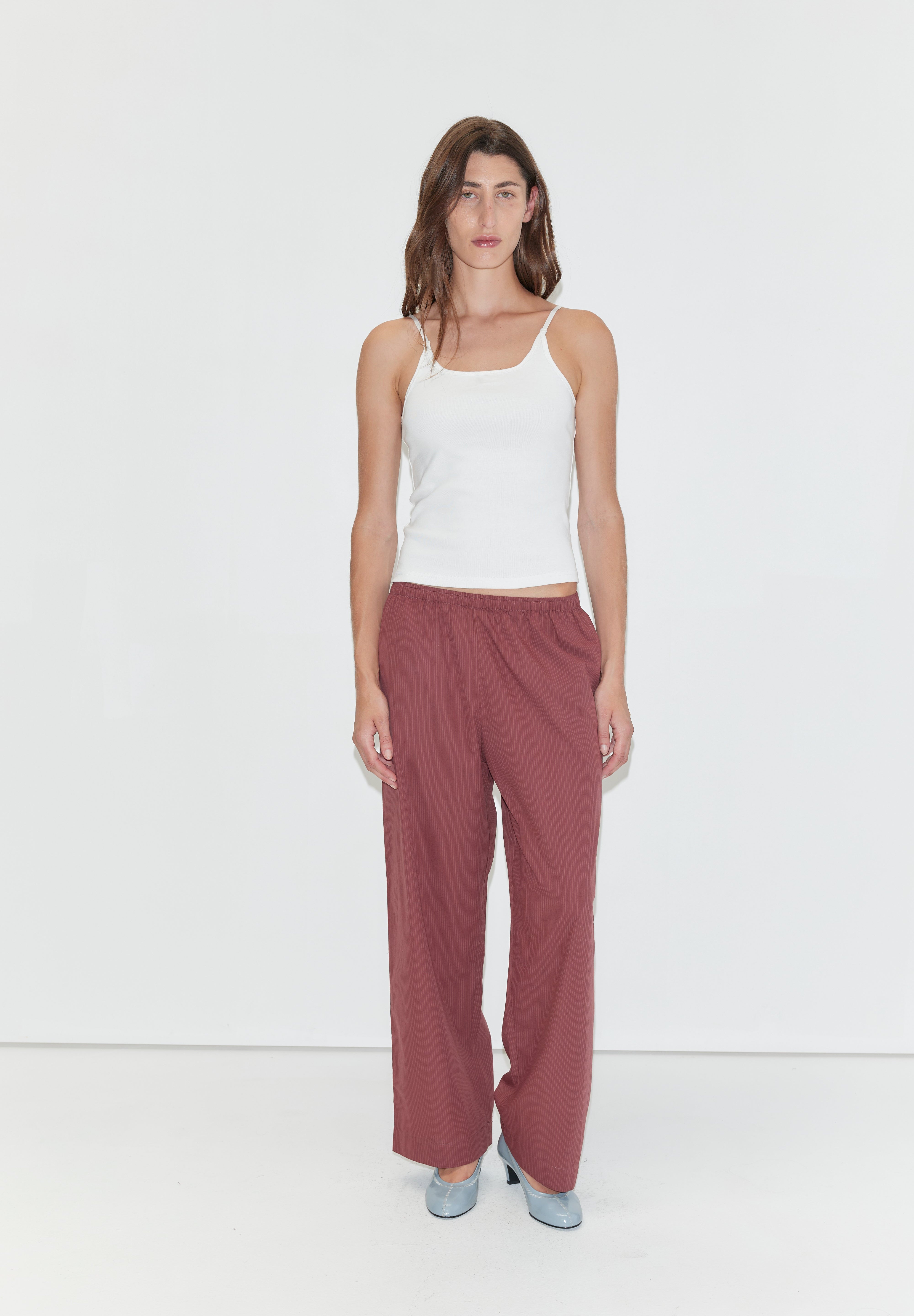 Deiji Studios Ease Trouser Rust Stripe