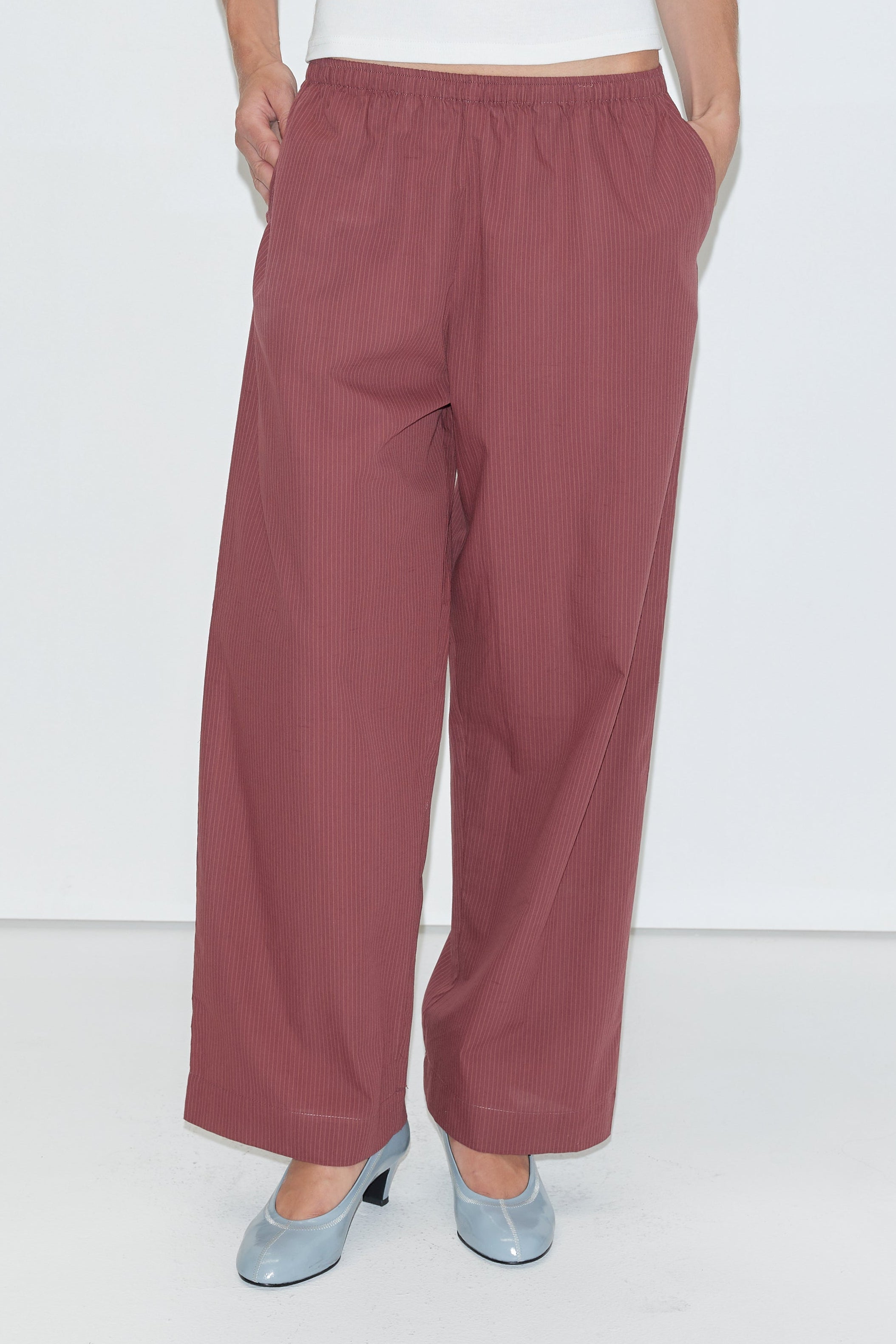 Deiji Studios Ease Trouser Rust Stripe