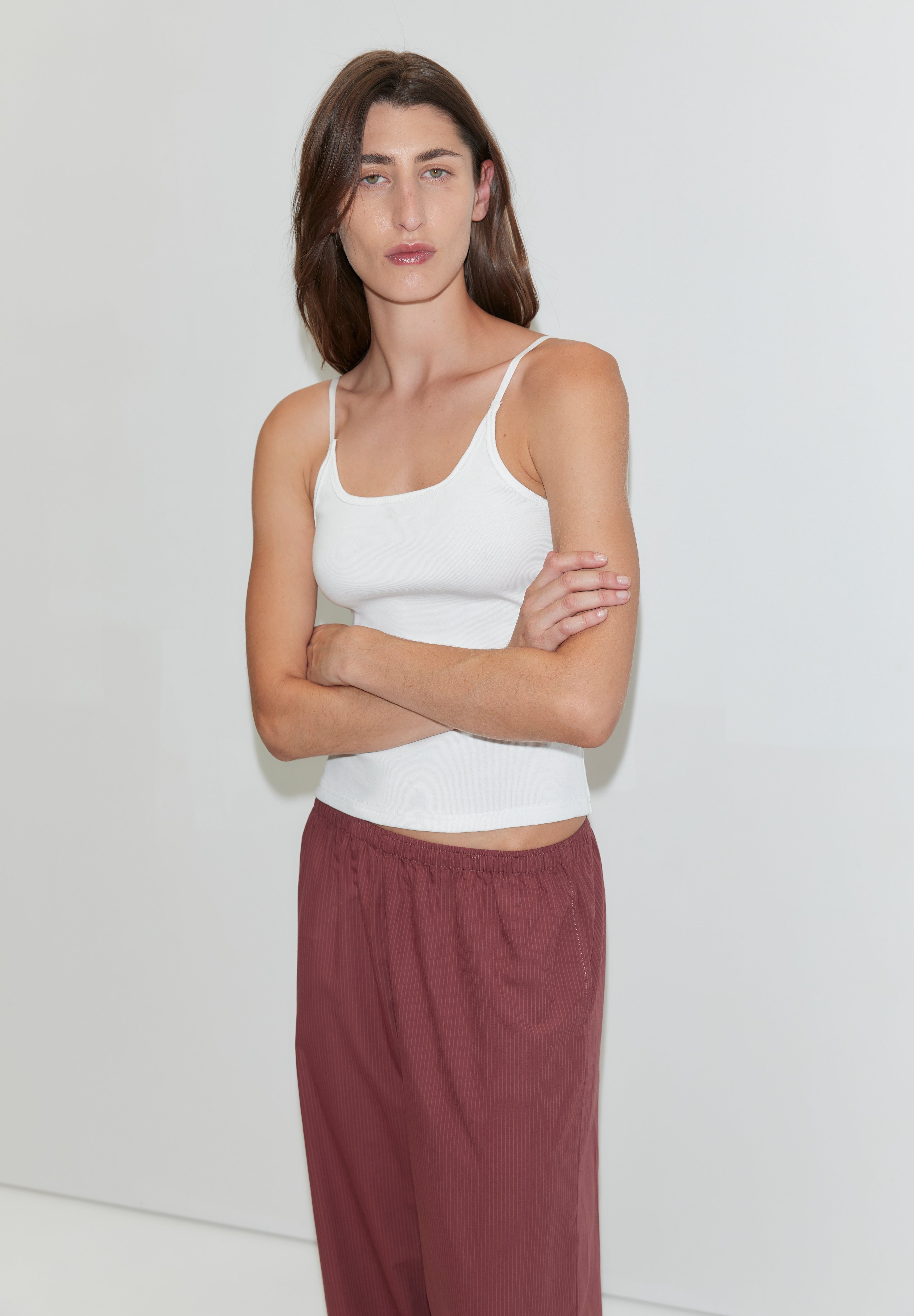 Deiji Studios Ease Trouser Rust Stripe