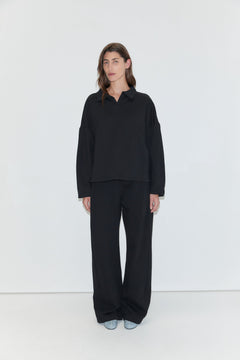 Deiji Studios Jersey Jumper Black