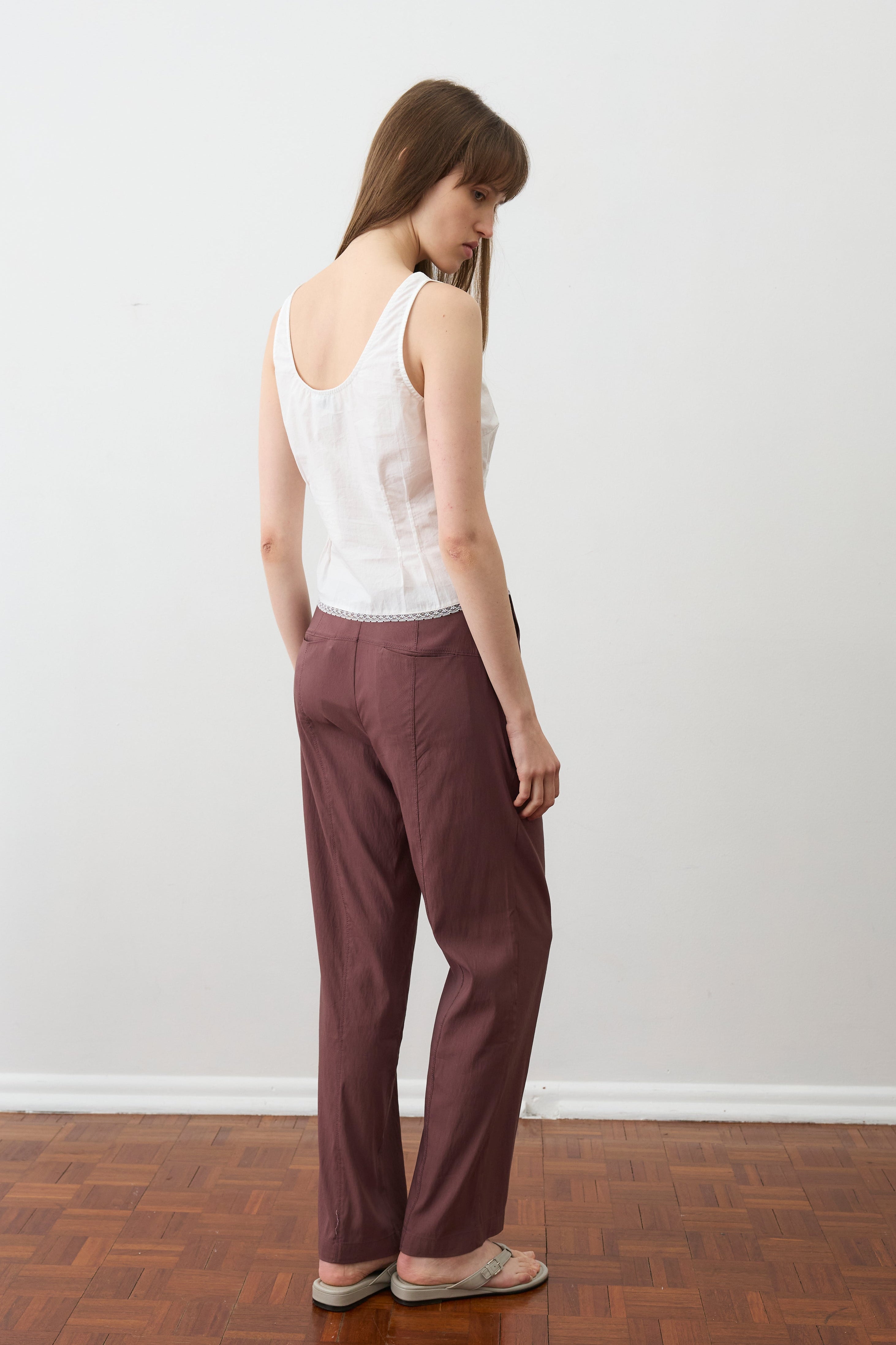 Deiji Studios Lace Cami White