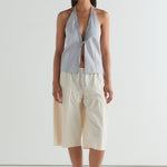 Deiji Studios Open Frill Halter Dream Stripe