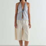 Deiji Studios Open Frill Halter Dream Stripe