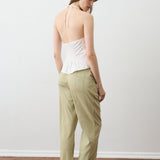 Deiji Studios Open Frill Halter White