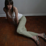 Deiji Studios Open Frill Halter White