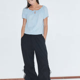 Deiji Studios Drawcord Pocket Pant Black