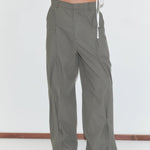 Deiji Studios Multi Pleat Pant Moss Stripe