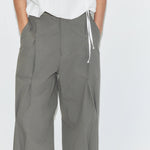 Deiji Studios Multi Pleat Pant Moss Stripe