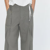 Deiji Studios Multi Pleat Pant Moss Stripe