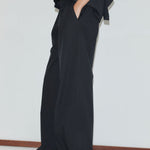 Deiji Studios Snap Tab Pant in Black – back view | Peggy Concept Store