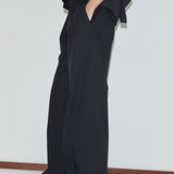 Deiji Studios Snap Tab Pant in Black – back view | Peggy Concept Store