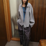 Deiji Studios Wrap Cardigan Grey
