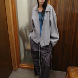 Deiji Studios Wrap Cardigan Grey