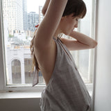 Deiji Studios Voile Halter Honey Check