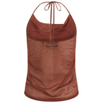 Nagnata Sienna Halter Top Clay back