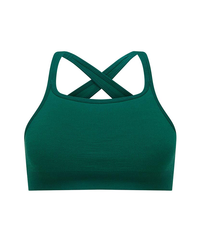 Nagnata Cross Back Wool Bralet Kelp