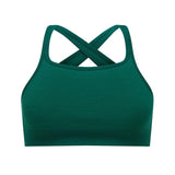 Nagnata Cross Back Wool Bralet Kelp