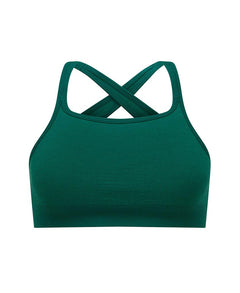 Nagnata Cross Back Wool Bralet Kelp