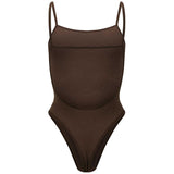 Nagnata Ballet Wool Bodysuit Bark back