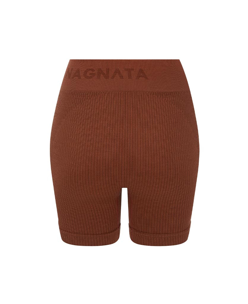 Nagnata Ballet Wool Mini Short Clay back
