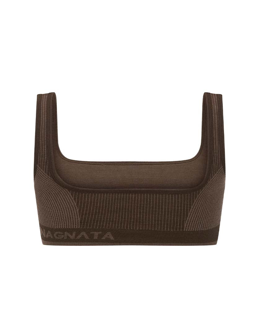 Nagnata Classic Wool Bralet Bark back