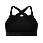 Nagnata Cross Back Wool Bralet Black back