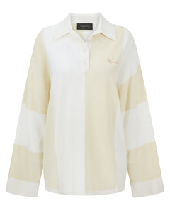 Nagnata Club Stripe Polo Oat