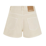 Nagnata Vegetable Dye Bermuda Short Bone White back