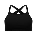 Nagnata Cross Back Wool Bralet Black