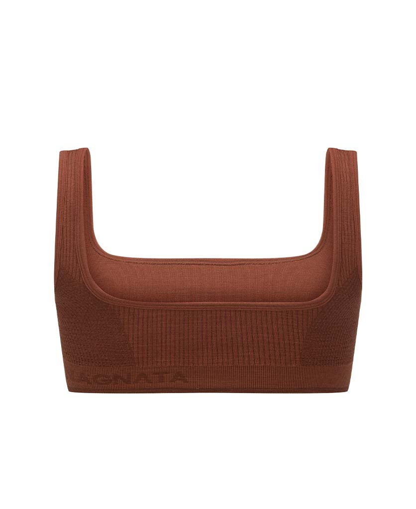 Nagnata Classic Wool Bralet Clay back