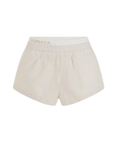 Nagnata Organic Loom Box Knit Short Blanc