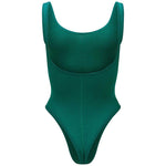 Nagnata Classic Wool Bodysuit Kelp back
