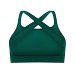 Nagnata Cross Back Wool Bralet Kelp back