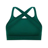 Nagnata Cross Back Wool Bralet Kelp back
