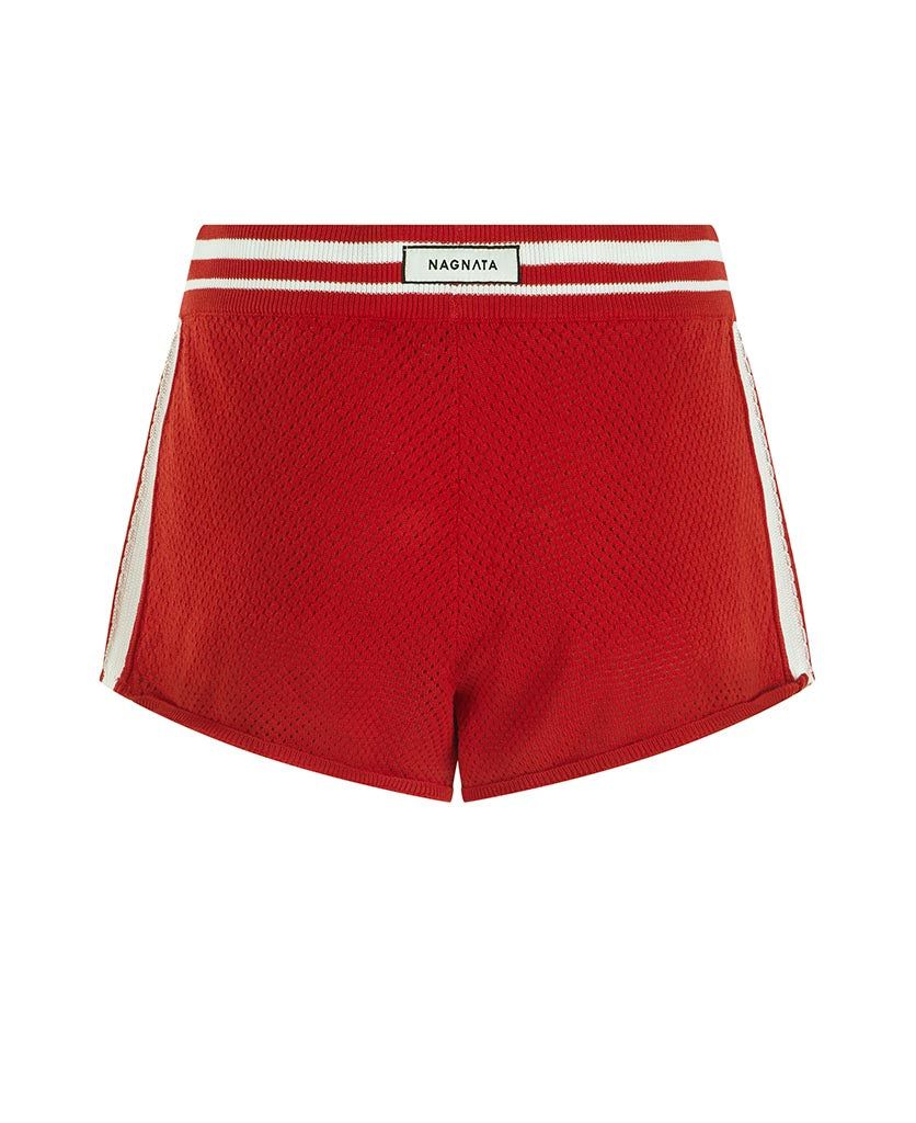 Nagnata Downtown Mesh Short Poppy back