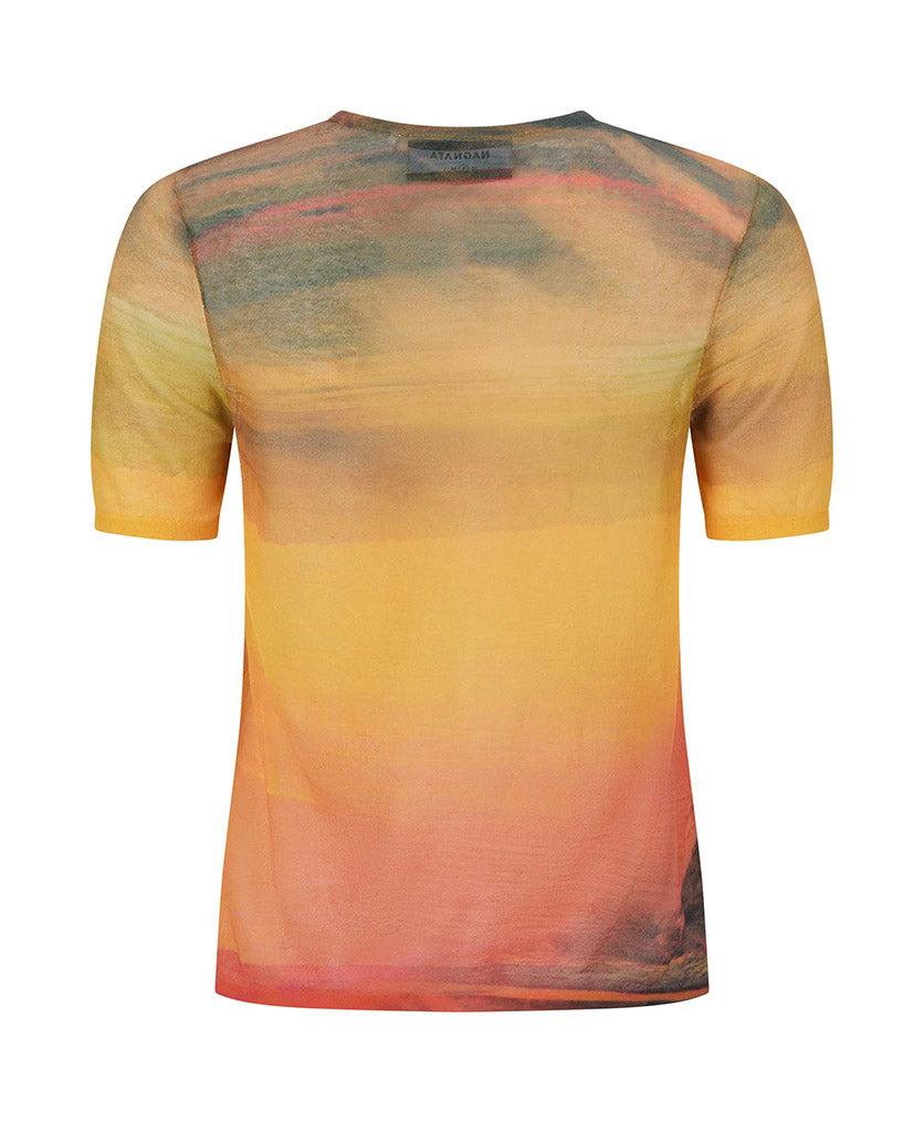 Nagnata Sheer Haze Tee Sunset back